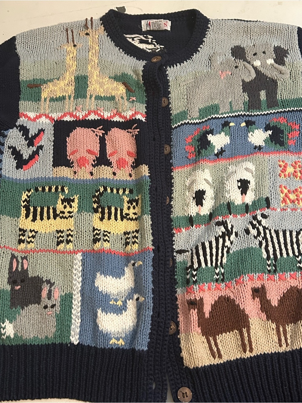 Vtg Cardigan Sweater
